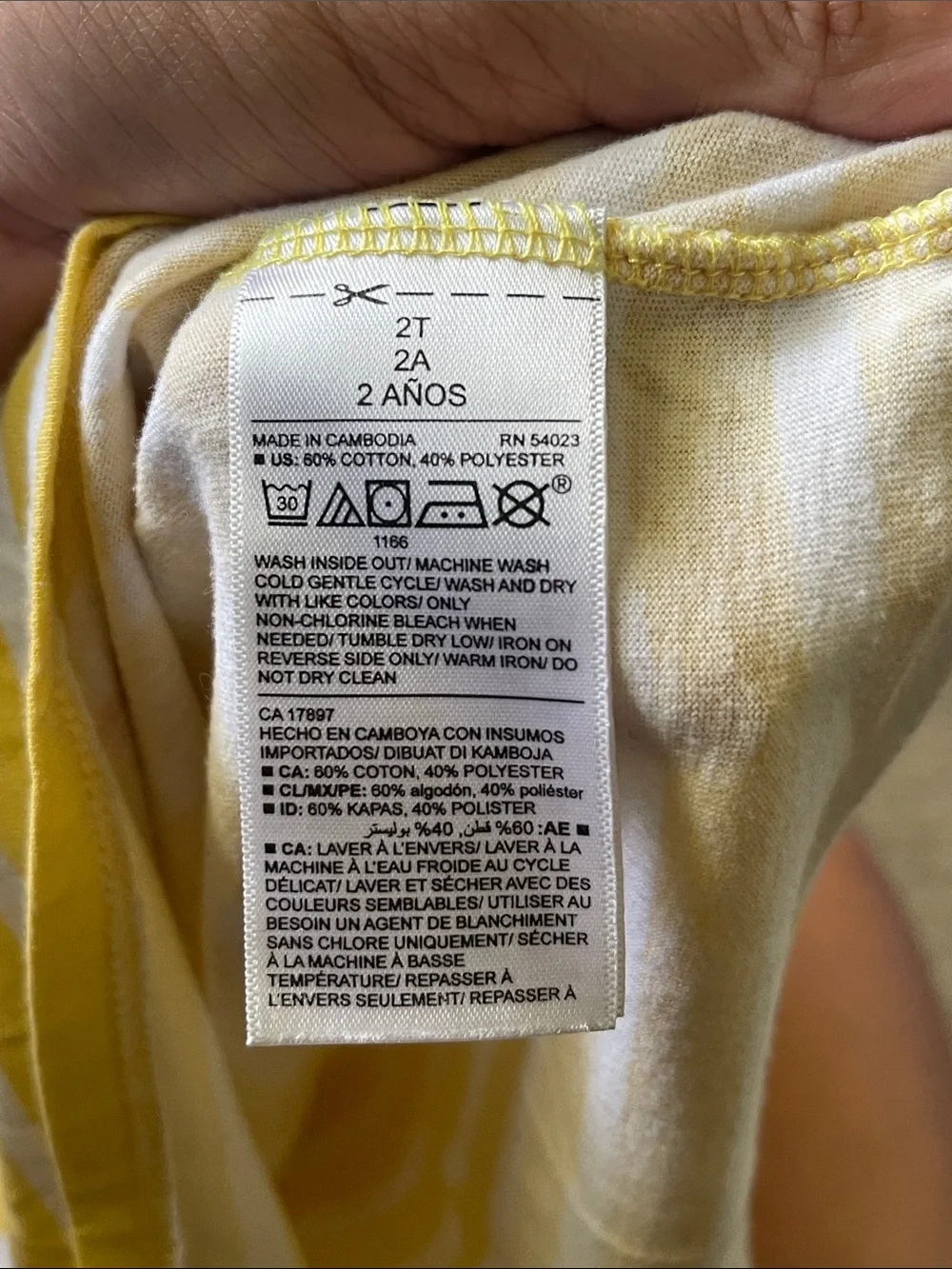 2T yellow dress